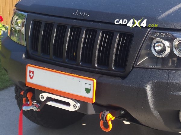 Jeep Grand Cherokee WJ WG winch plate with skid plate LHD