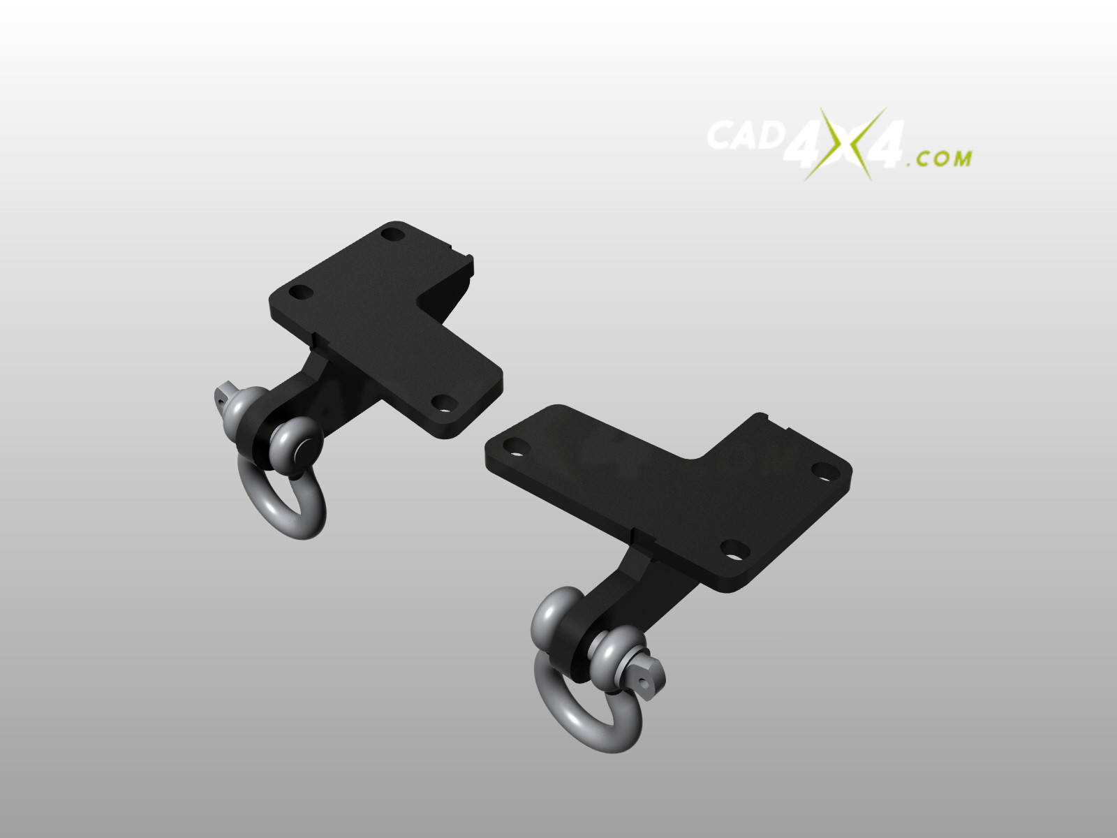 thumbnail image 2 of Front Tow Hook With 3/4” D-Ring – Jeep Grand Cherokee WK 05-10, Commander XK 06-10 2 of 6