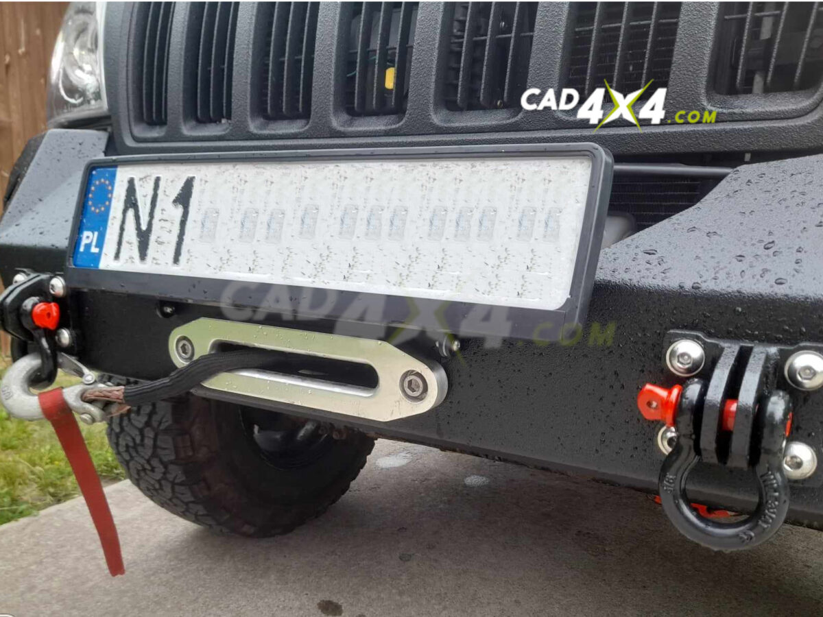 thumbnail interactive-video image 1 of 6 Inch Aluminum Hawse Fairlead - Black Corrosion Resistant Winch Rope Guide For Off-Road Vehicles 1 of 9